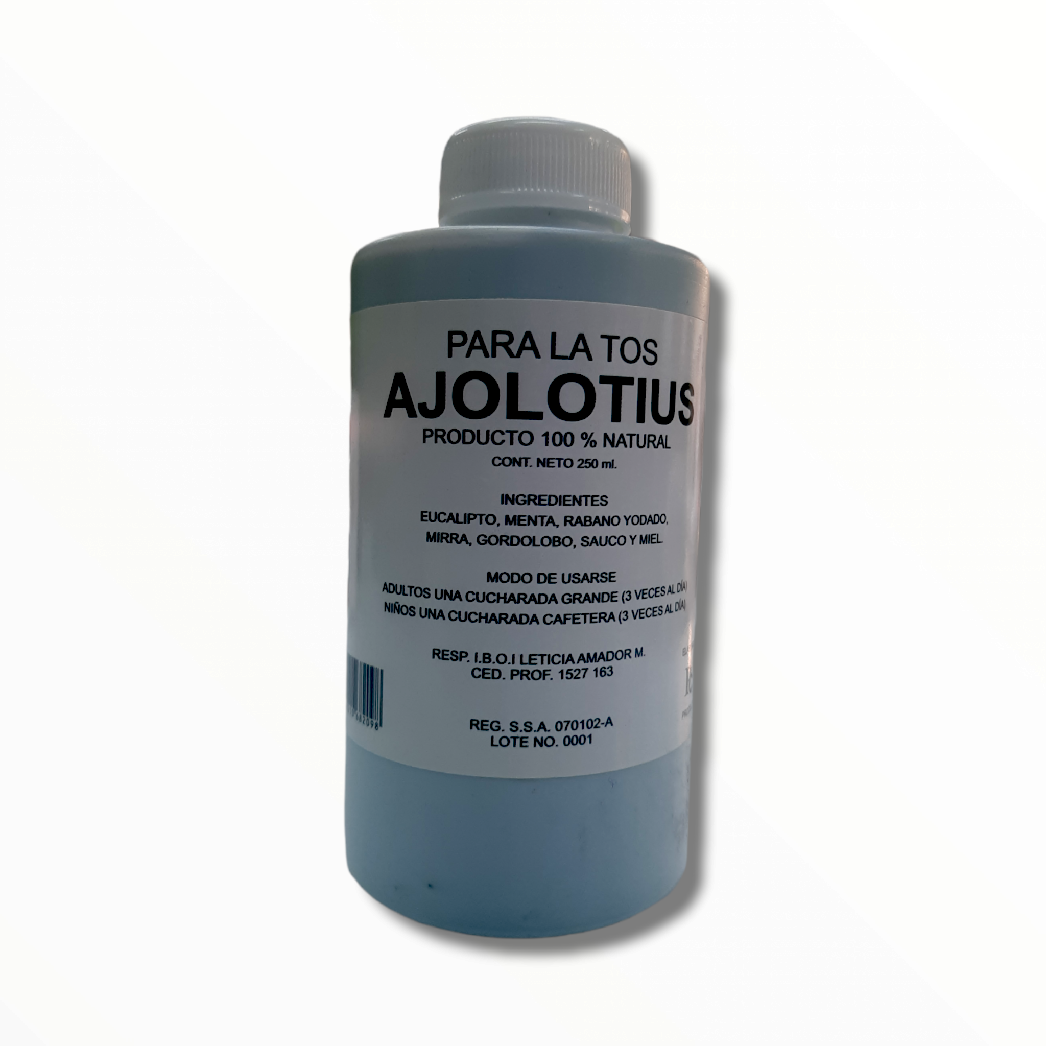 JARABE AJOLOTIUS 250 ML BLANCO PRODUCTOS CAMACHO