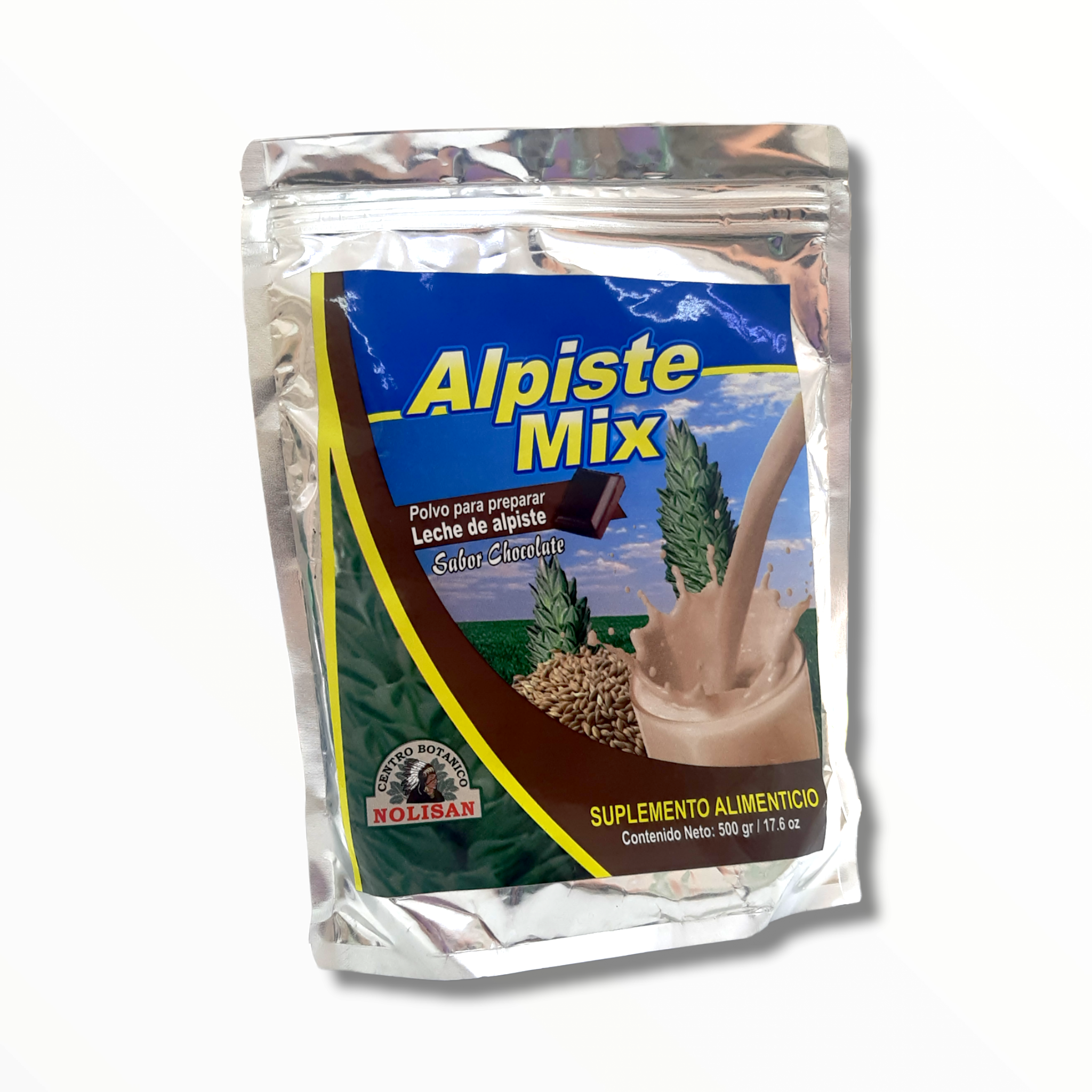 LECHE DE ALPISTE SABOR CHOCOLATE C/500 GR NOLISAN