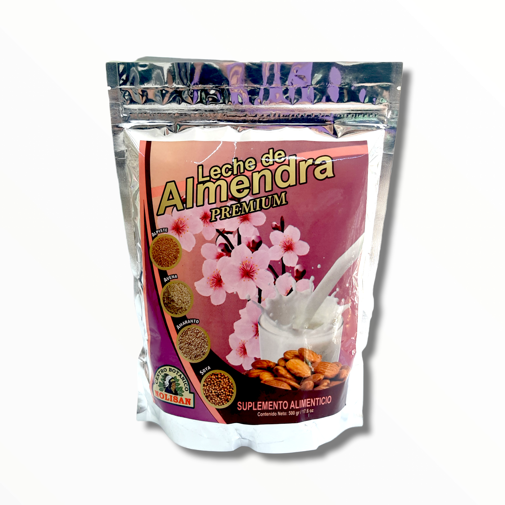 POLVO PARA PREPARAR LECHE DE ALMENDRA PREMIUM 500 GR NOLISAN