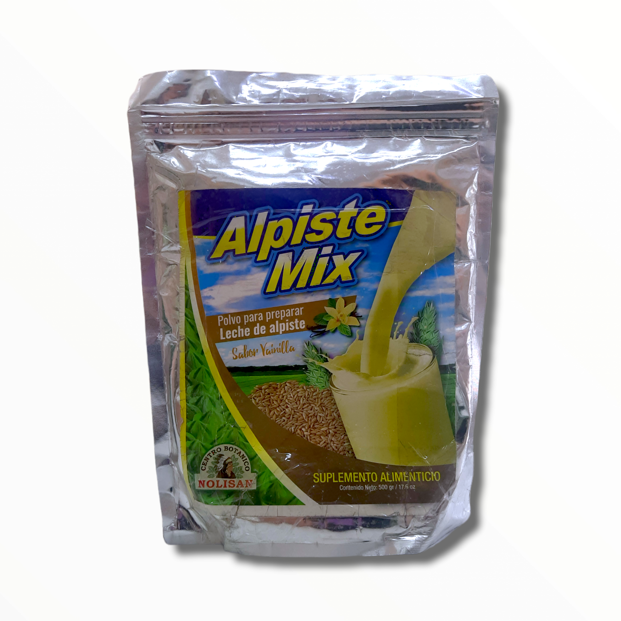 LECHE DE ALPISTE SABOR VAINILLA 500 GR NOLISAN