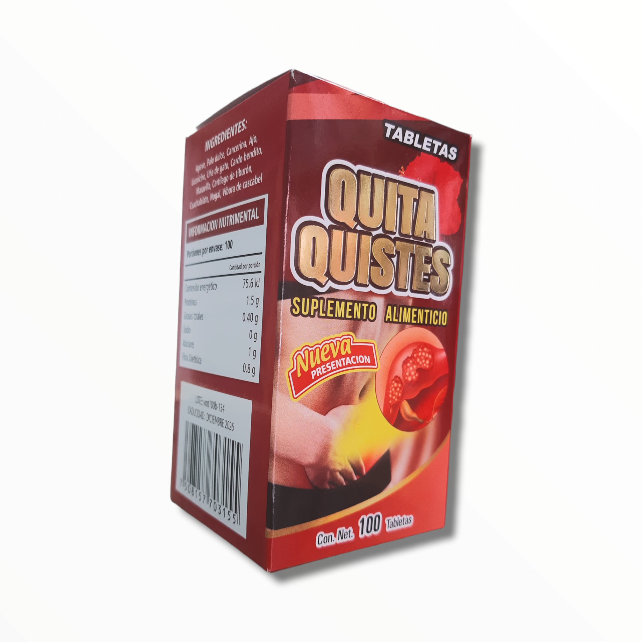 TAB QUITA QUISTES C/100 THE KING