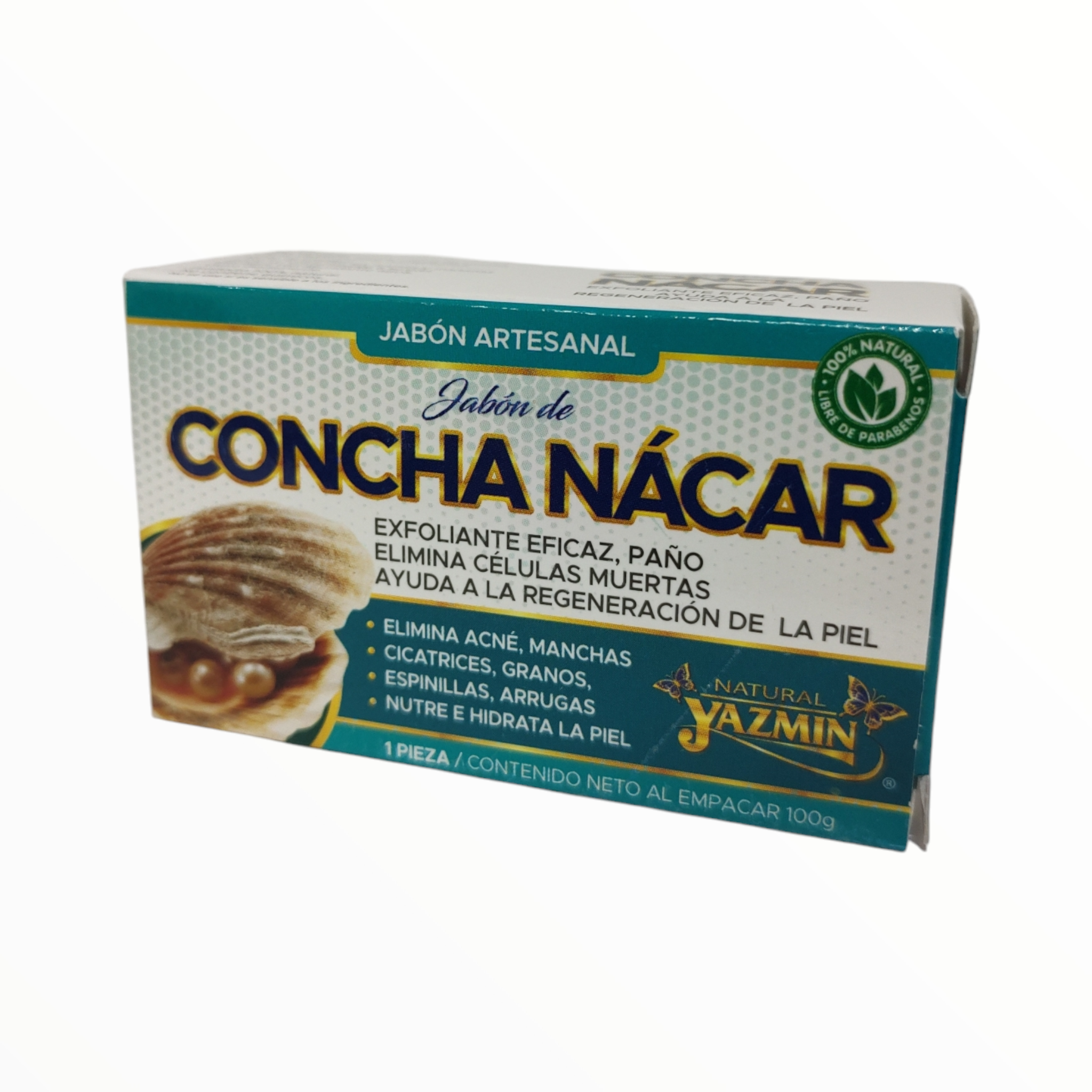 JABÓN DE CONCHA NÁCAR C/ 100 GR YAZMIN
