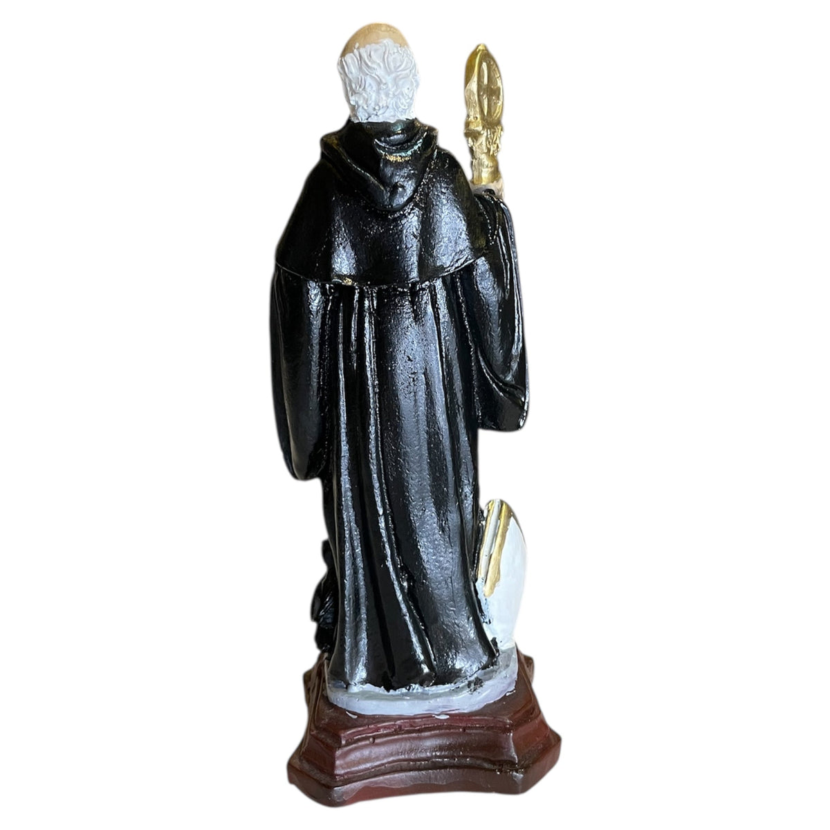 San Benito Figura De Resina 16 Cm Negro