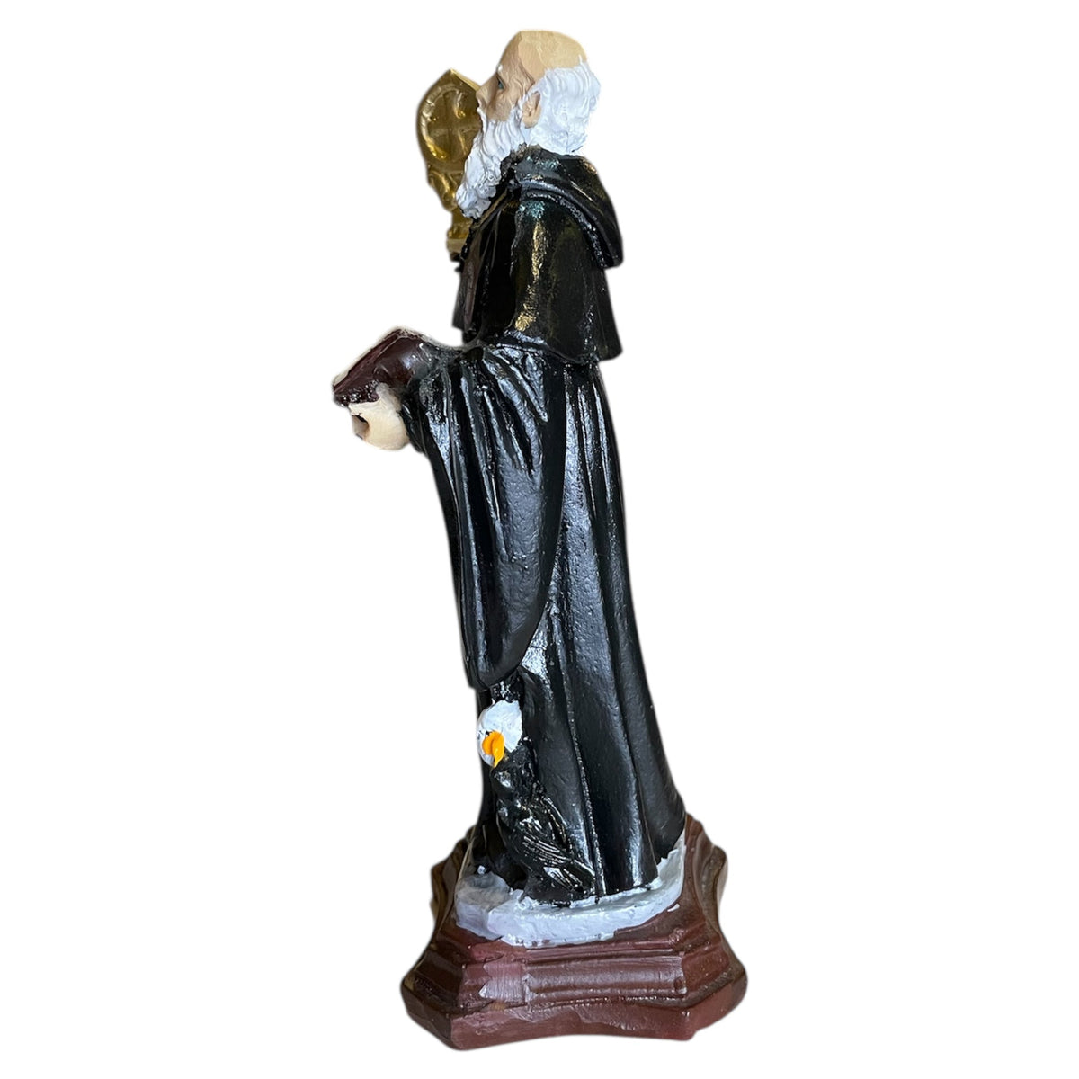 San Benito Figura De Resina 16 Cm Negro