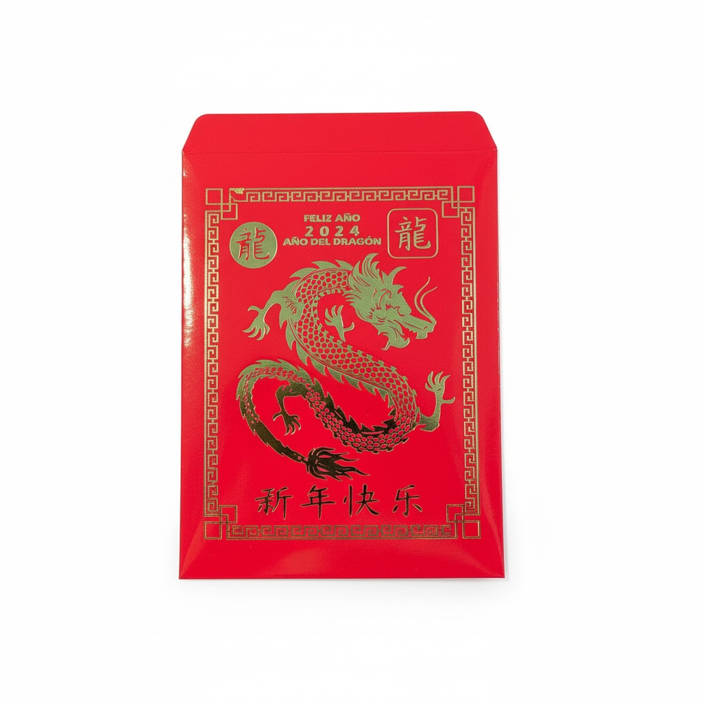 Sobre Del Año Chino Chico 10x8 Cm