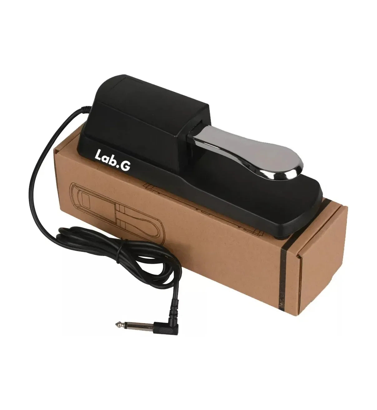 Piano Teclado Lab.G Pedal Para Casio Negro