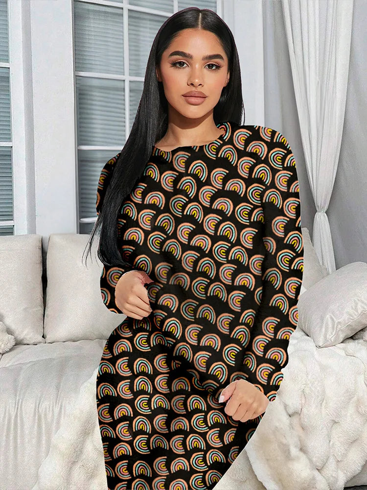 Pijama Afelpada Para Mujer Conjunto 2 Piezas