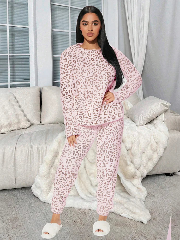Pijama Afelpada Para Mujer Conjunto 2 Piezas