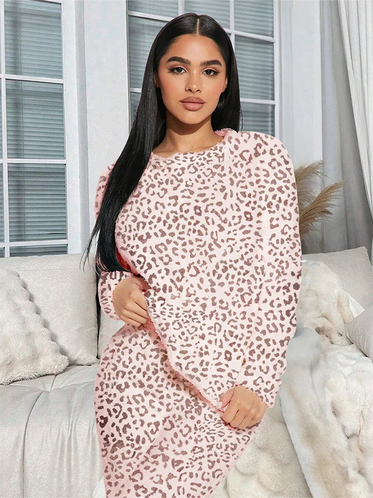 Pijama Afelpada Para Mujer Conjunto 2 Piezas