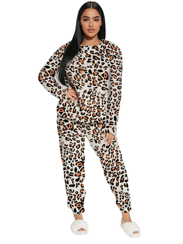 Pijama Afelpada Para Mujer Conjunto 2 Piezas