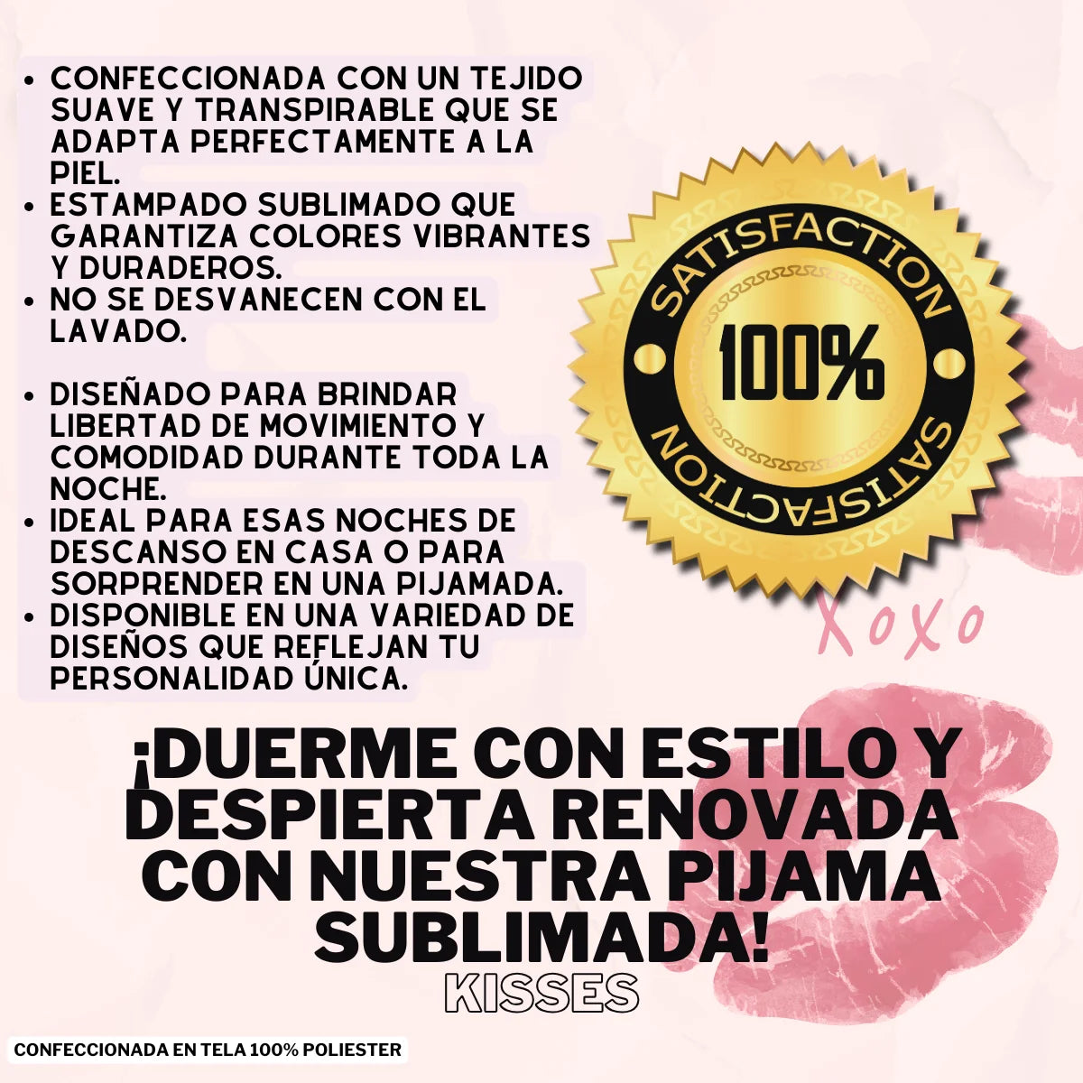 Pijama Ligera para Mujer, 2 Piezas,