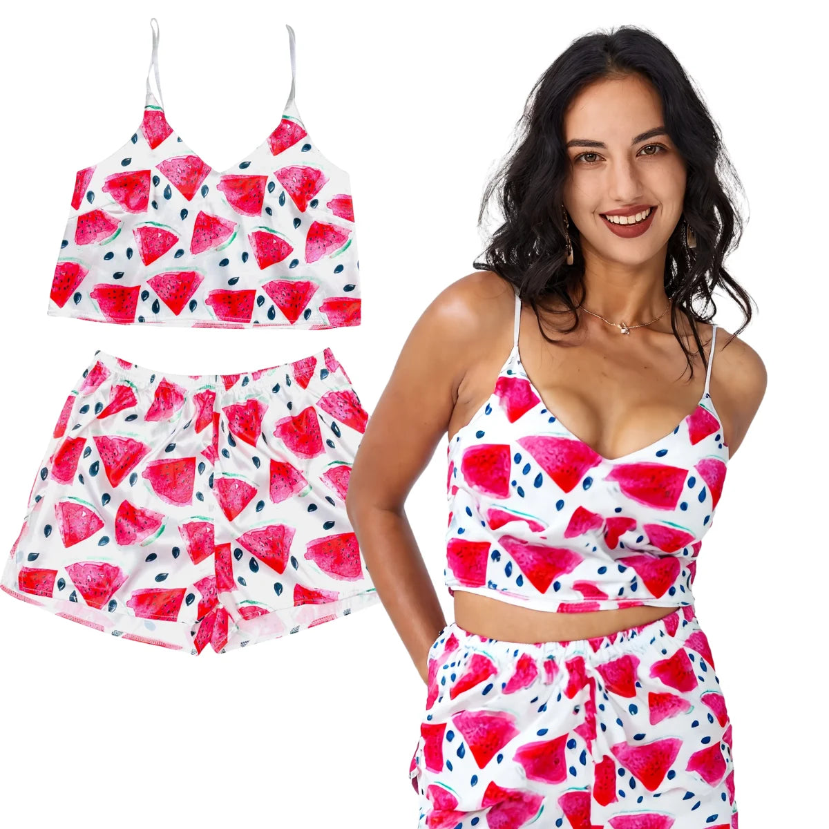 Pijama Ligera para Mujer, 2 Piezas,