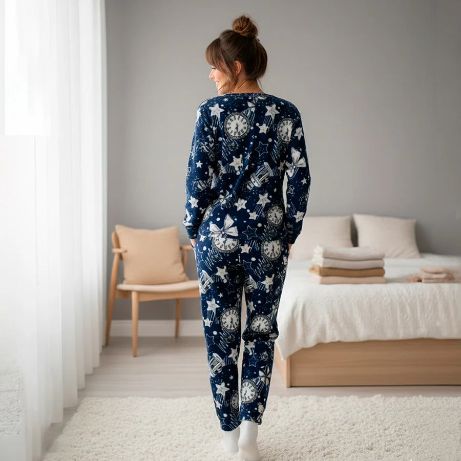 Pijama de 2 Piezas Ultra Suave - Estampado y Modelo al Azar