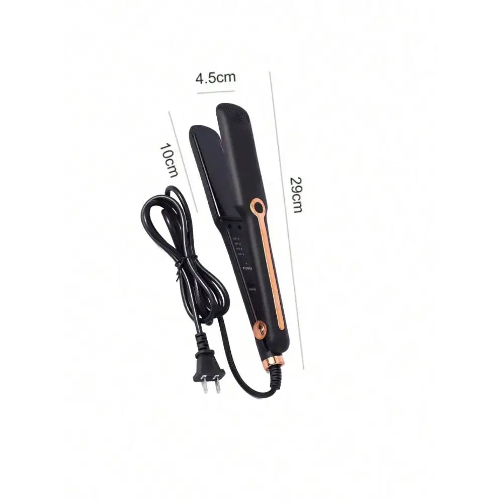 Plancha dorada de doble cerámica, alisador de cabello, estilismo