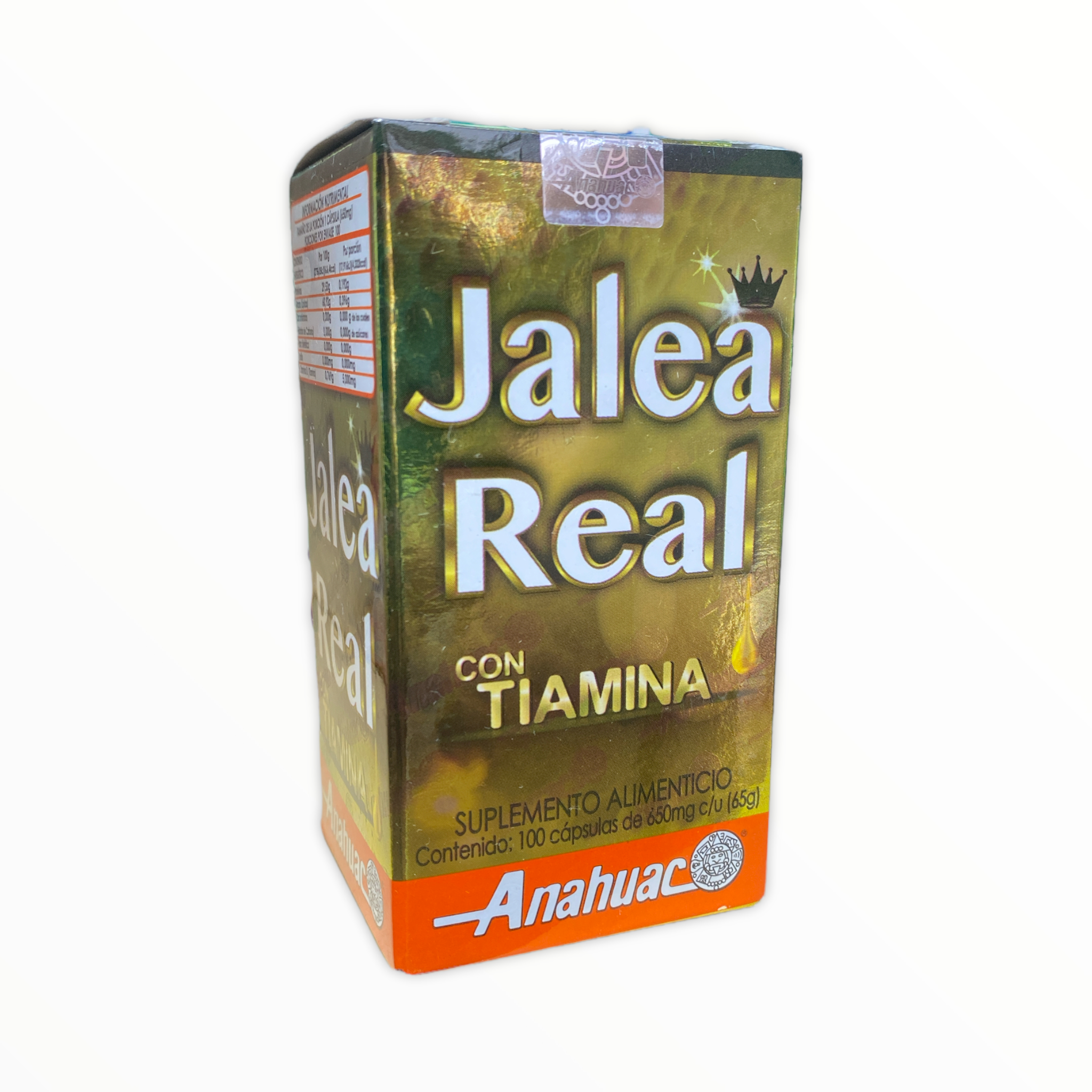 CAP JALEA REAL CON TIAMINA C/100 ANAHUAC