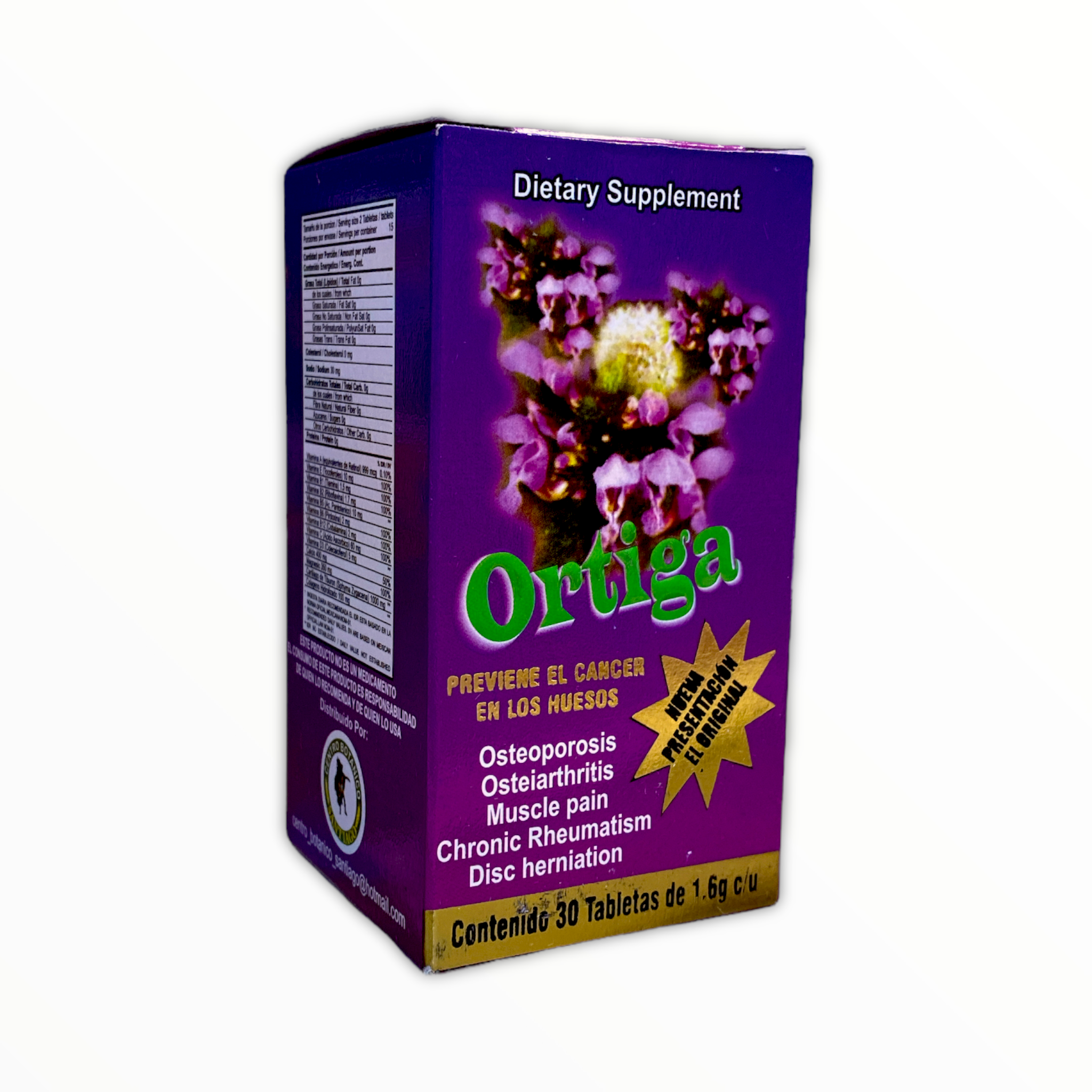 TAB ORTIGA MORADA C/30 SANTIAGO
