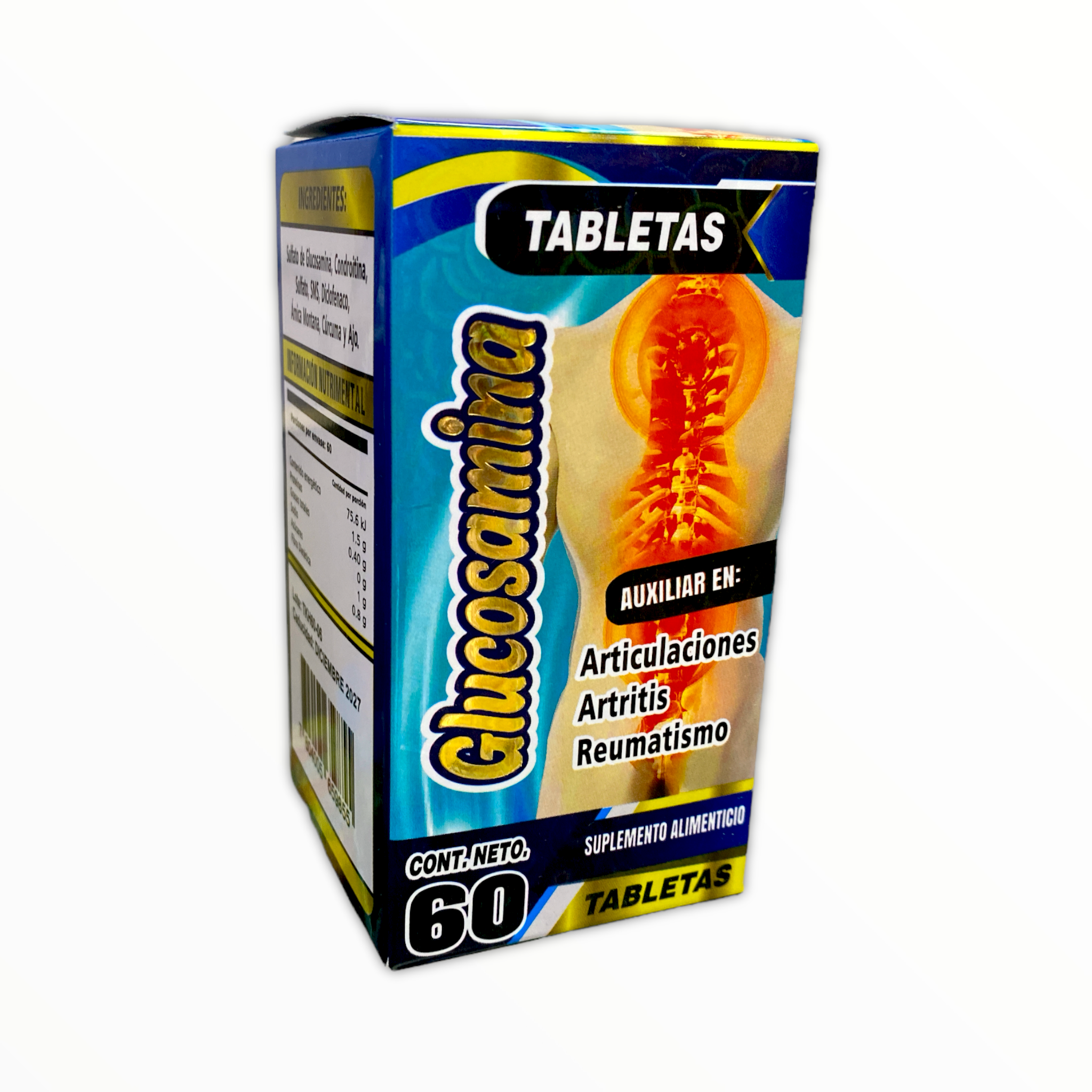 TAB GLUCOSAMINA C/60 DRAGON DORADO Y THE KING