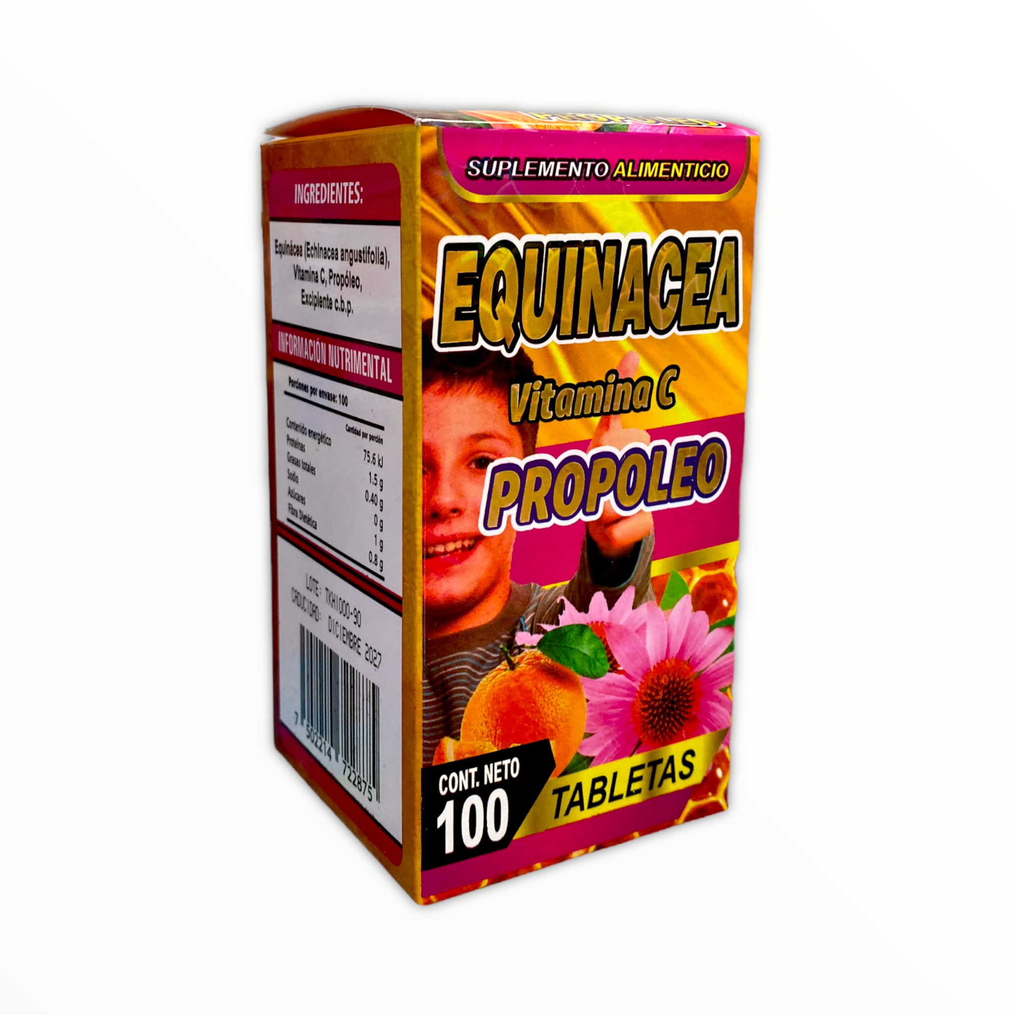 TAB EQUINACEA VIT C PROPOLEO C/ 100 THE KING