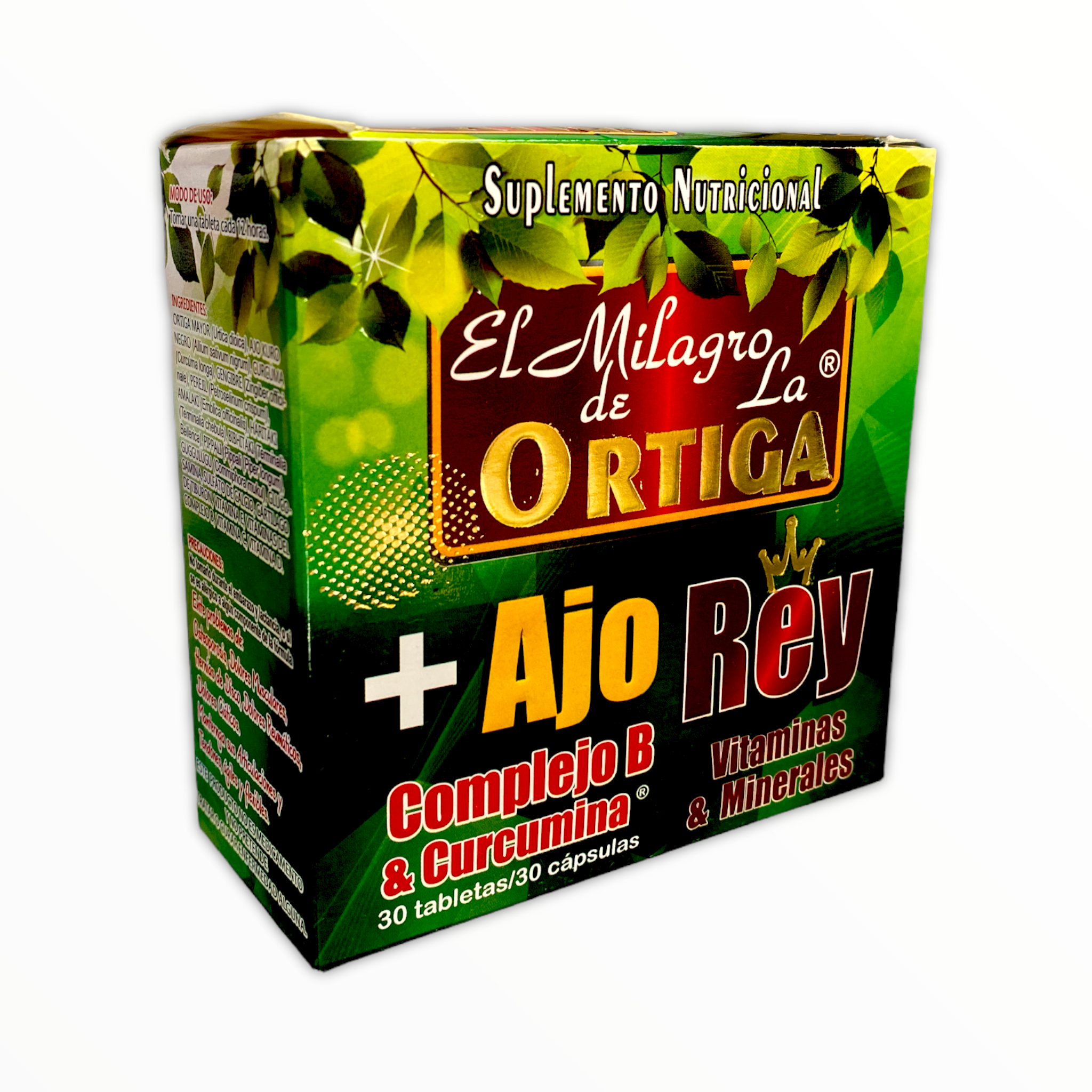 TAB EL MILAGRO DE LA ORTIGA + AJO REY C/60 RN