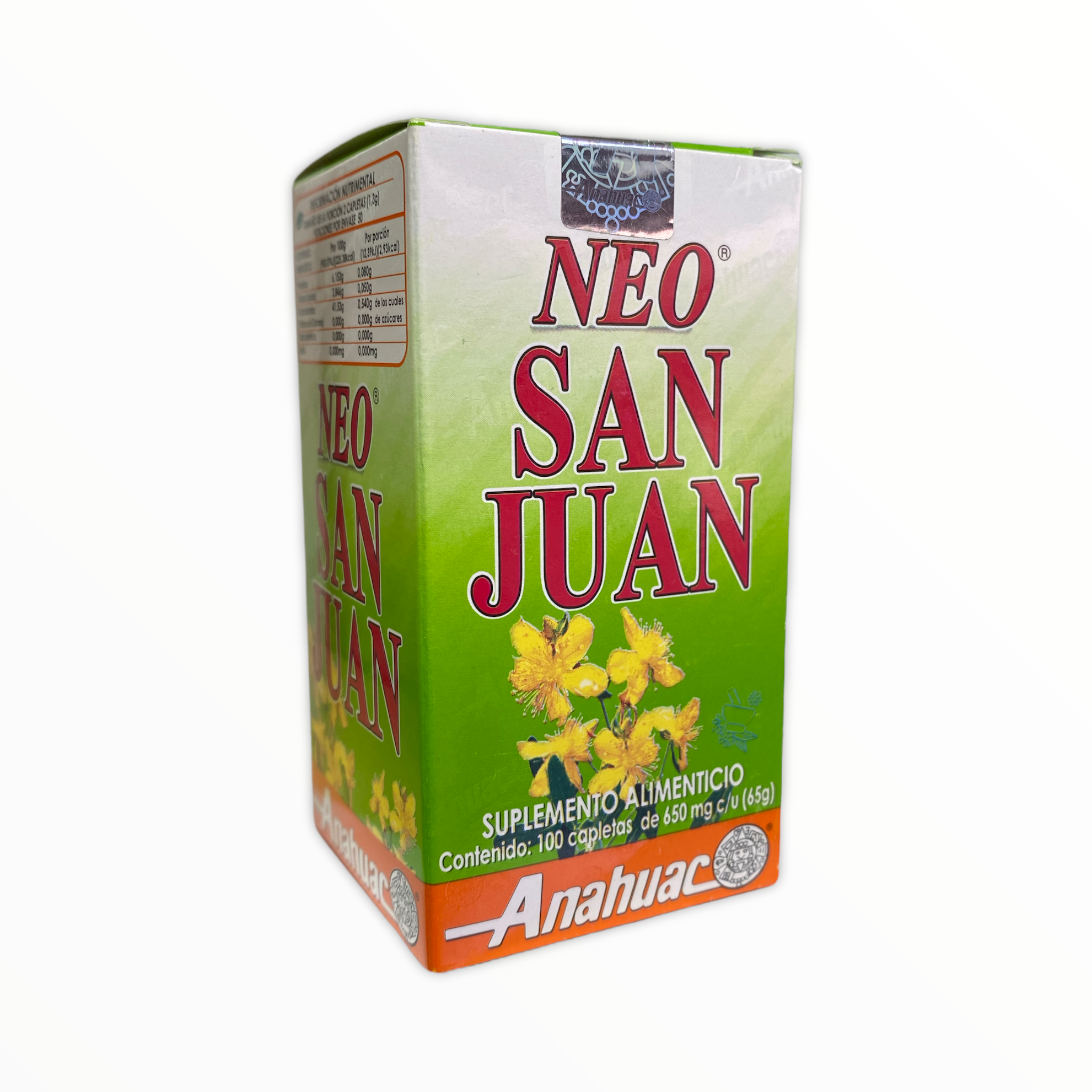 CAP NEO HIERBA DE SAN JUAN C/ 100 DE 650 MG ANAHUAC