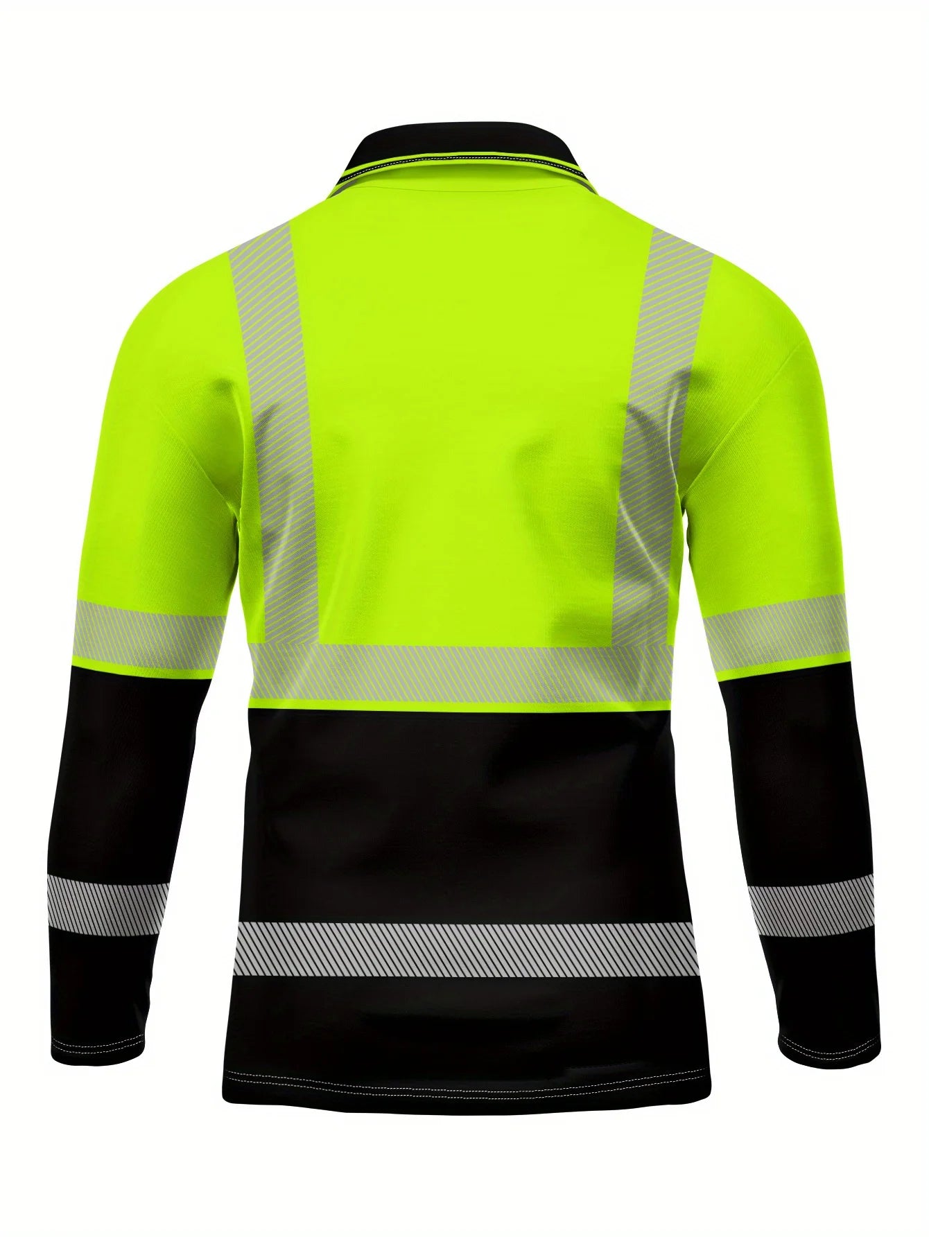 Polo de manga larga 2025 para hombre, corte ajustado de poliéster, tops casuales