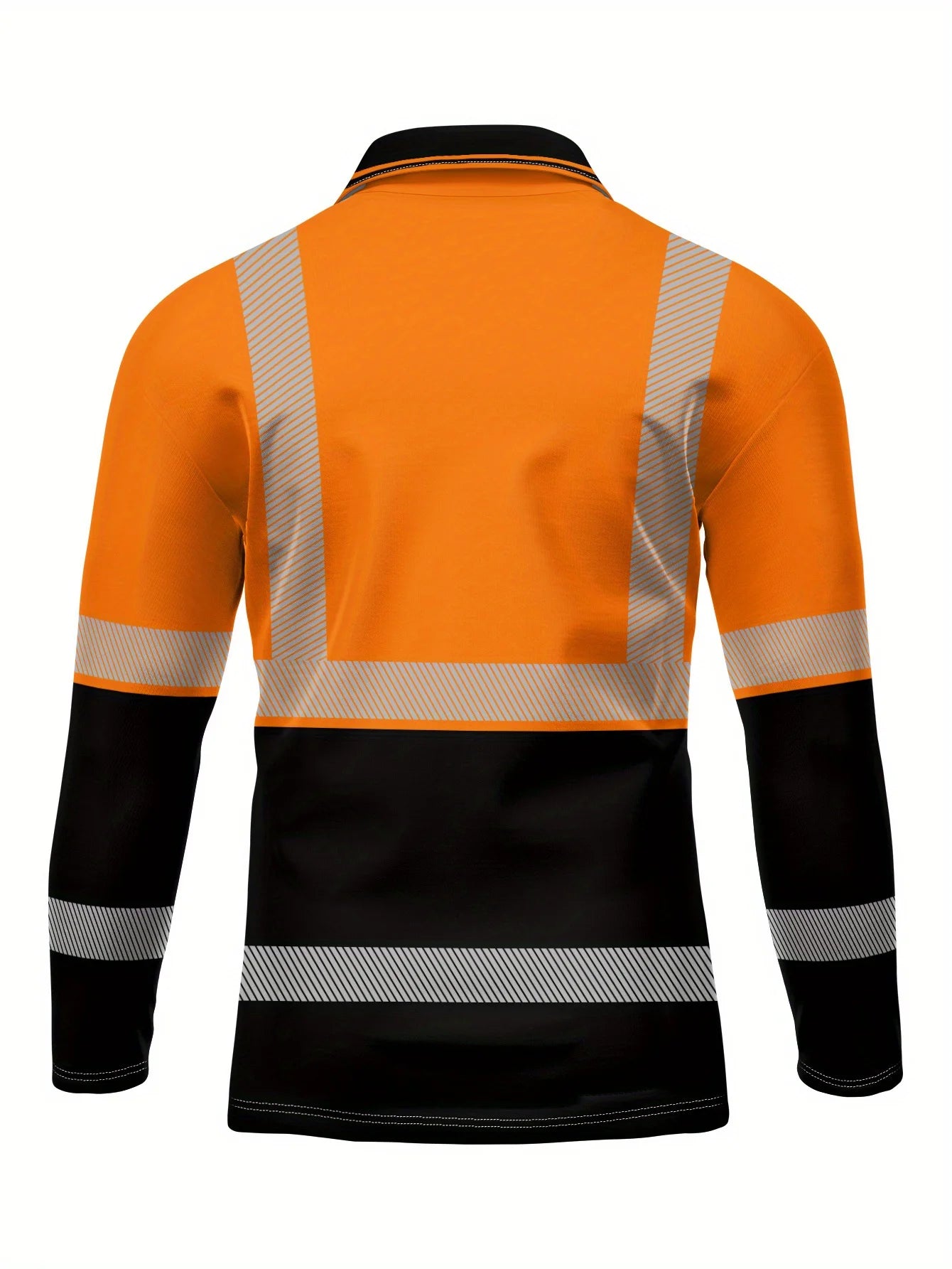 Polo de manga larga 2025 para hombre, corte ajustado de poliéster, tops casuales