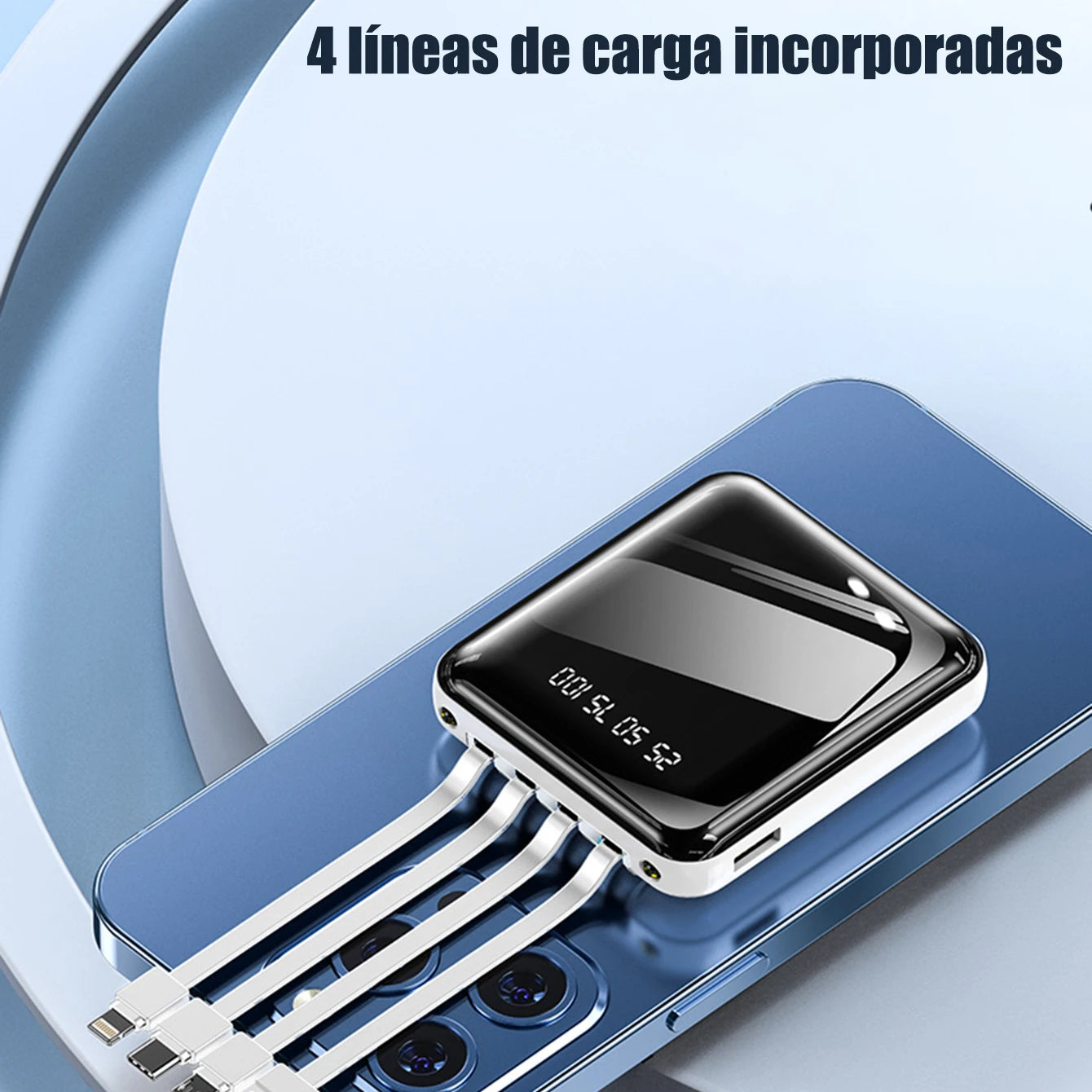 Power Bank Batería Portátil 20000mah B Tipo C Micro USB