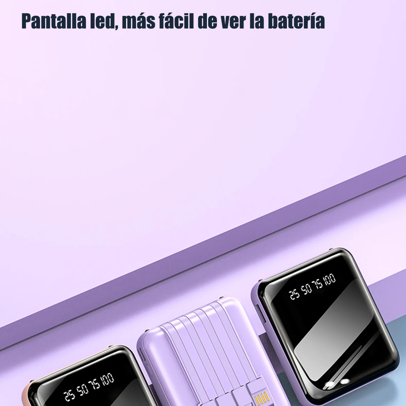 Power Bank Batería Portátil 20000mah B Tipo C Micro USB