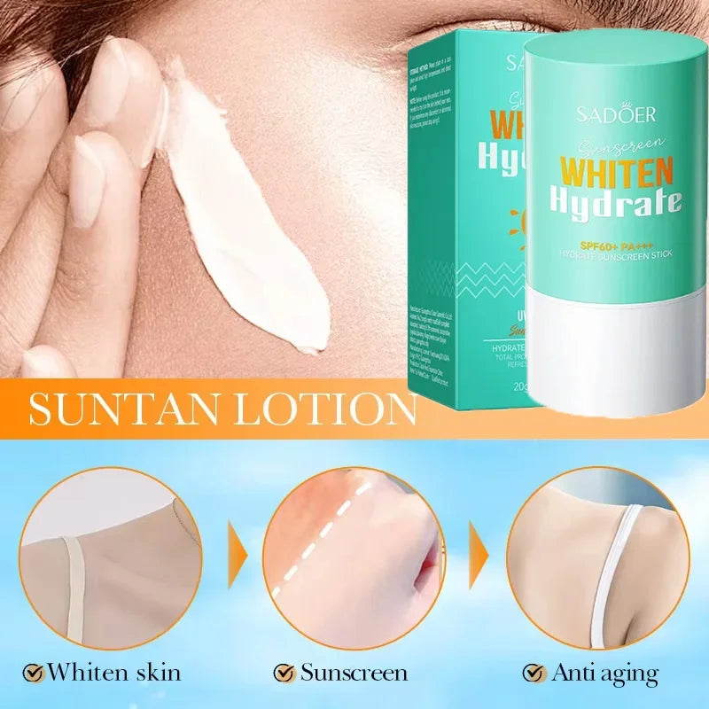Protector solar SPF 60+, protección solar de larga duración, bloqueador