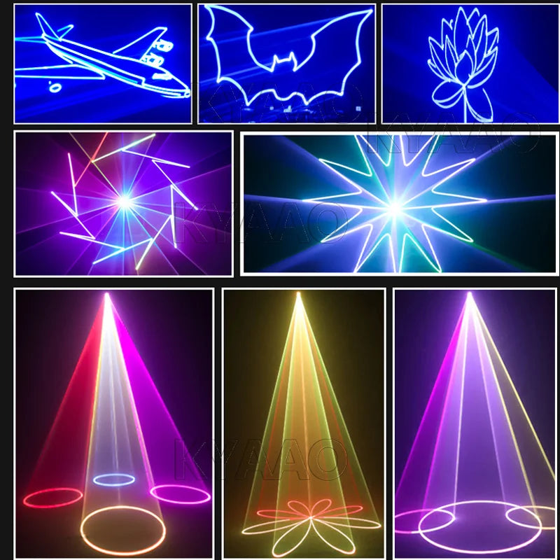 Proyector de iluminación de escenario de discoteca láser de 5W con Control