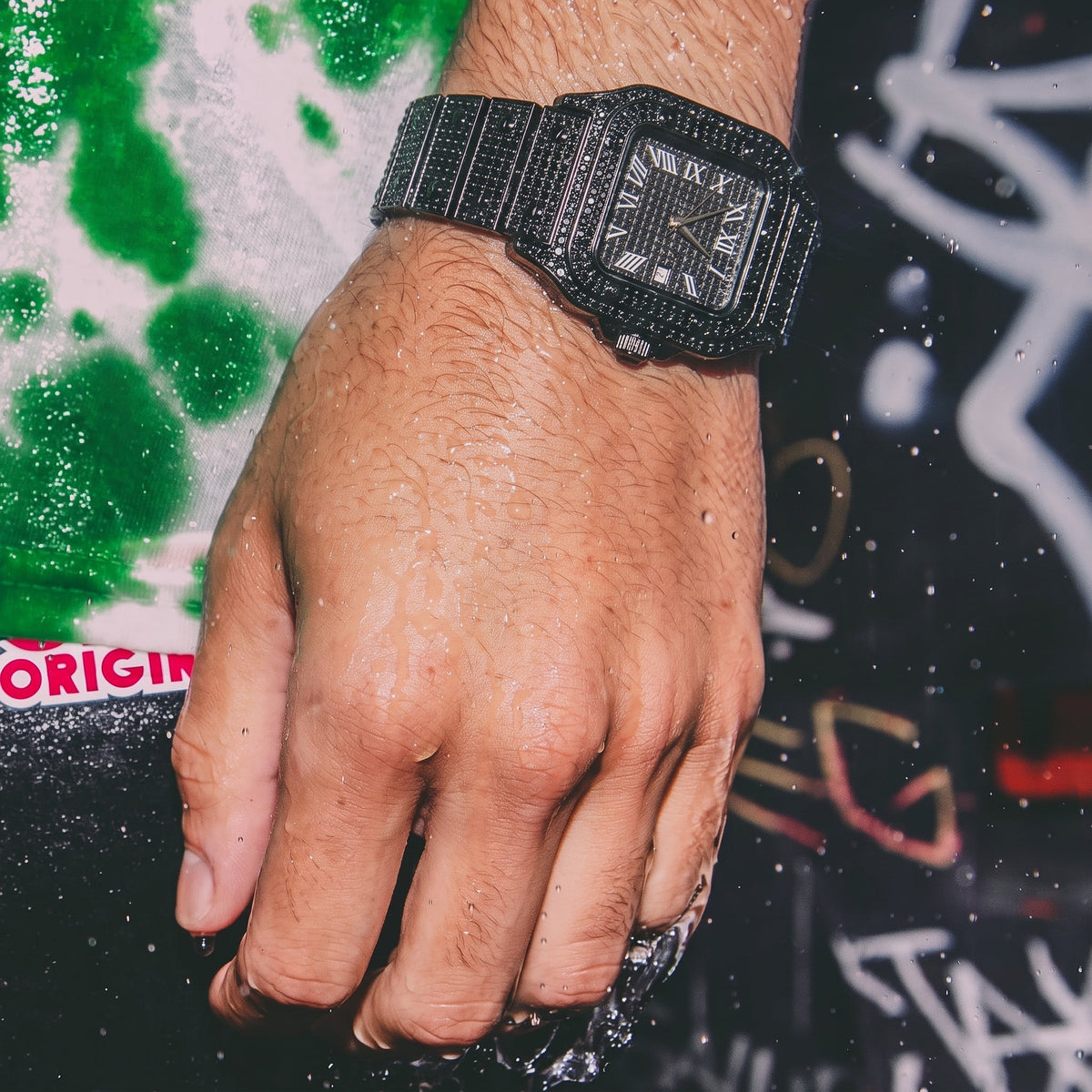 Reloj Crtr Full Iced Negro