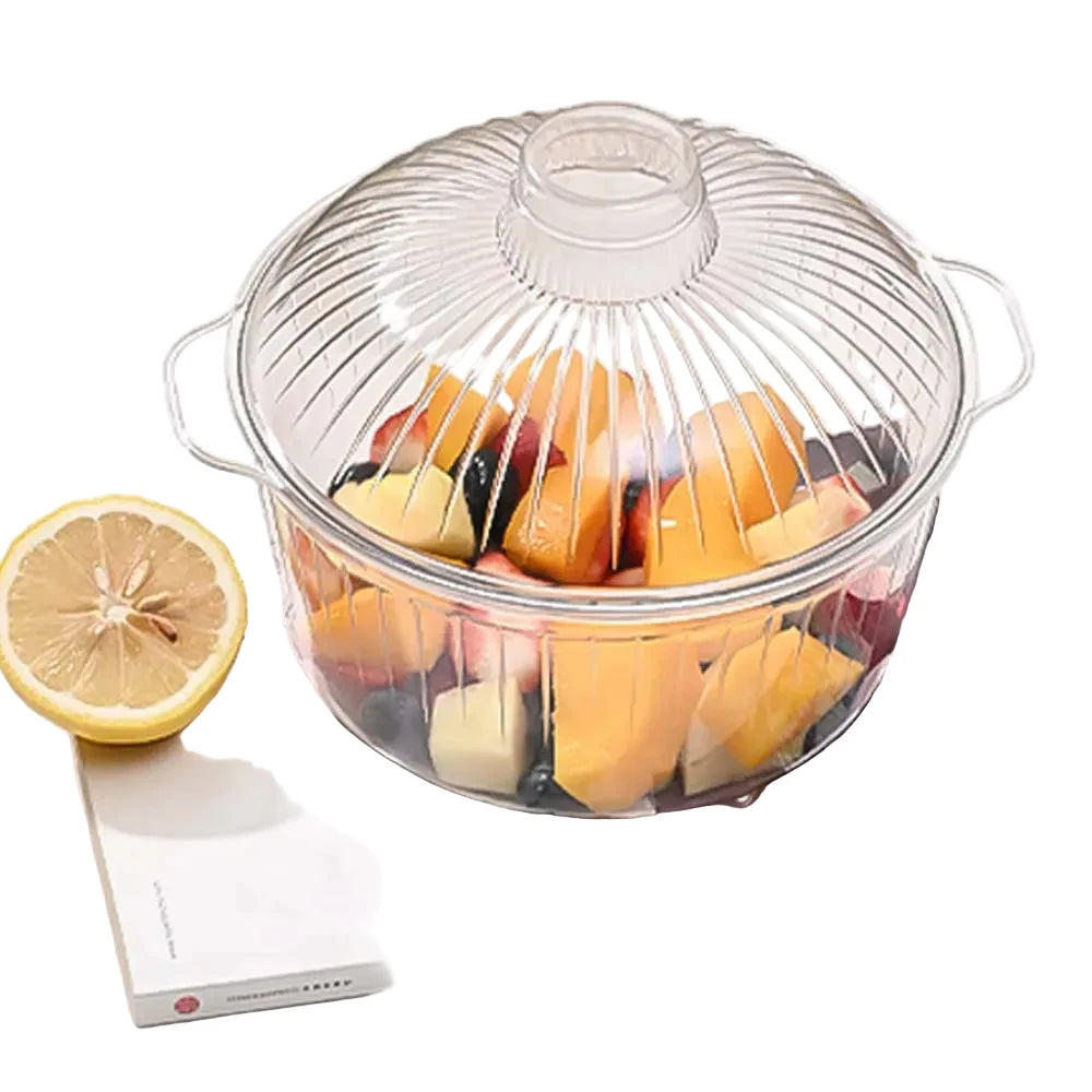 Recipiente contenedor de acrílico.