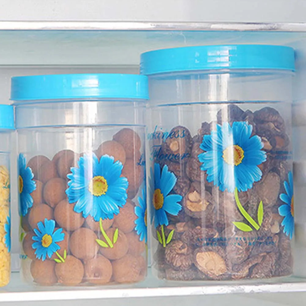 Recipiente de plástico con tapa 2 piezas,