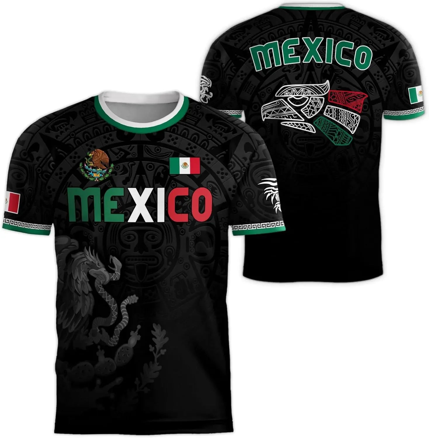 Camiseta con Bandera Mexicana para Hombre