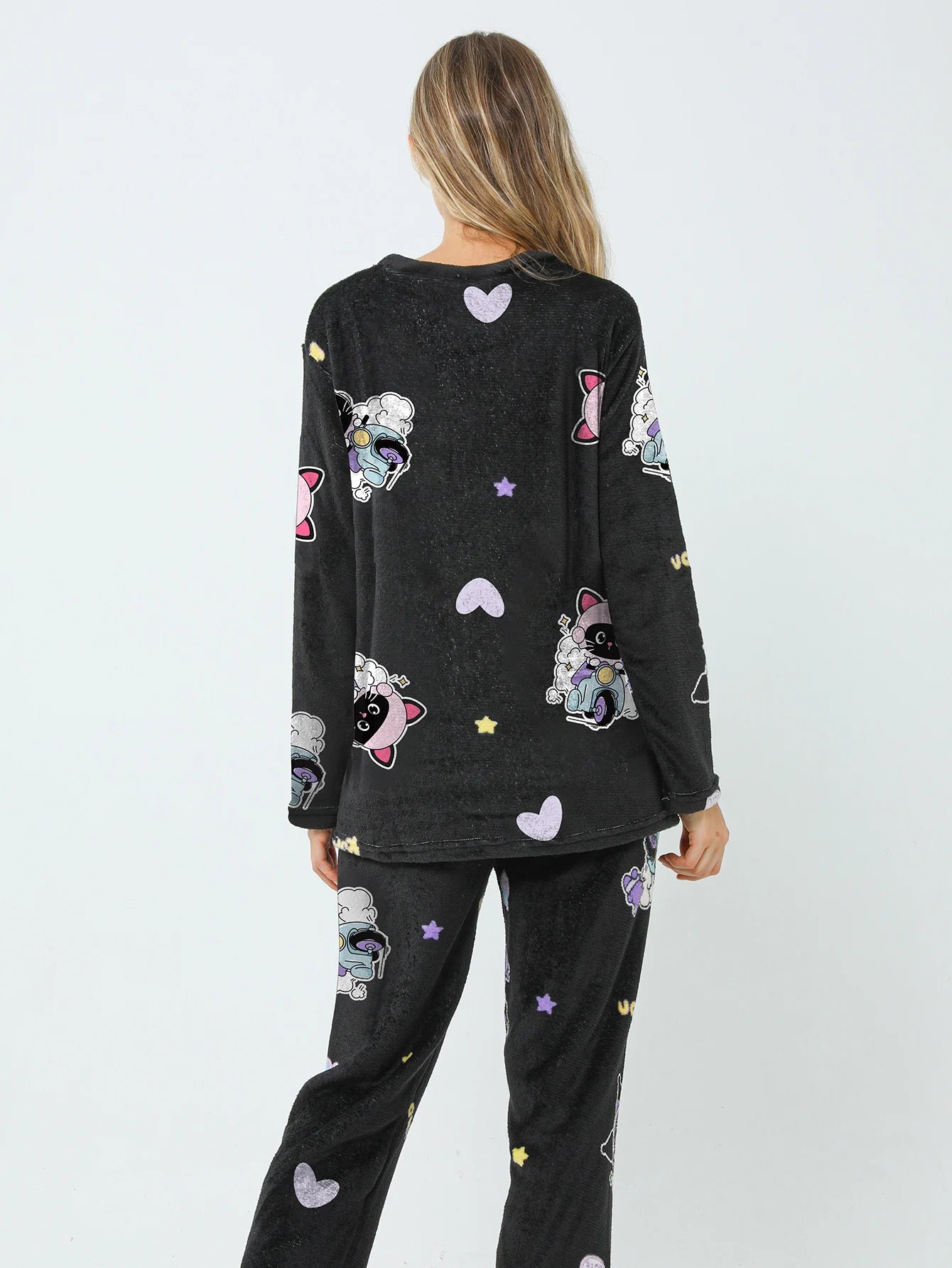 Conjunto de Pijama de Felpa