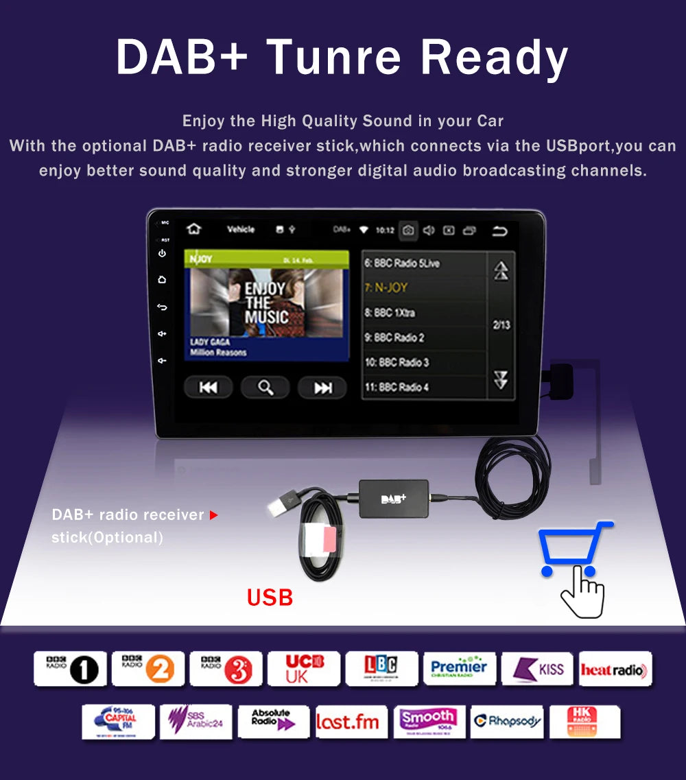 Radio de coche reproductor de vídeo Multimedia AutoRadio navegación GPS