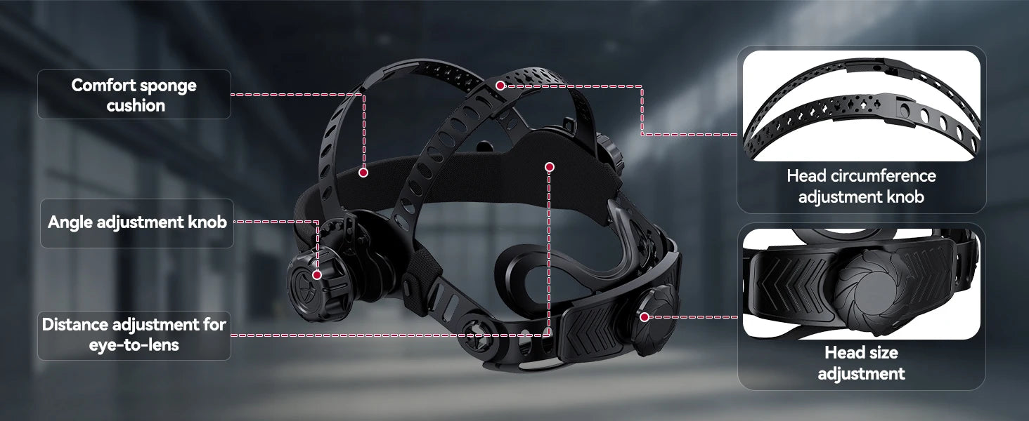 Casco de soldadura oscurecimiento automático