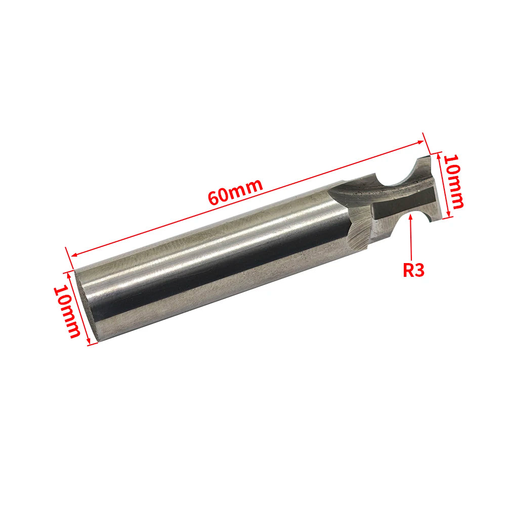 Fresa de acero de tungsteno de arco interno semicircular