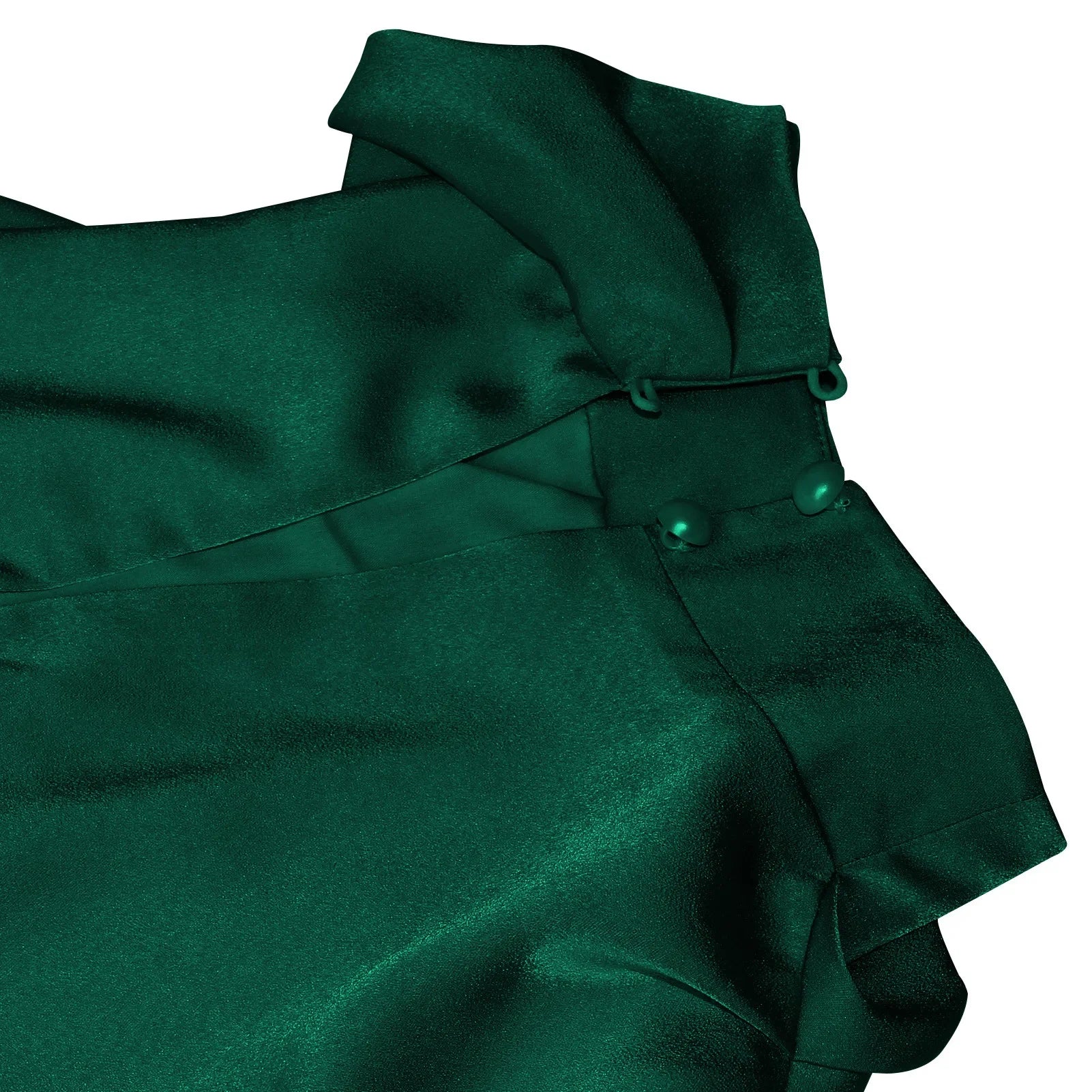 Vestido largo de satén de seda sin mangas