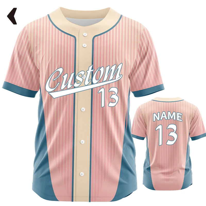 Camiseta de béisbol personalizada con estampado del equipo
