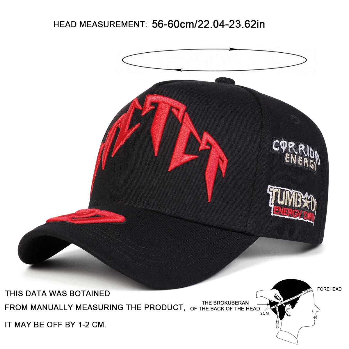 Gorras de béisbol unisex con bordado