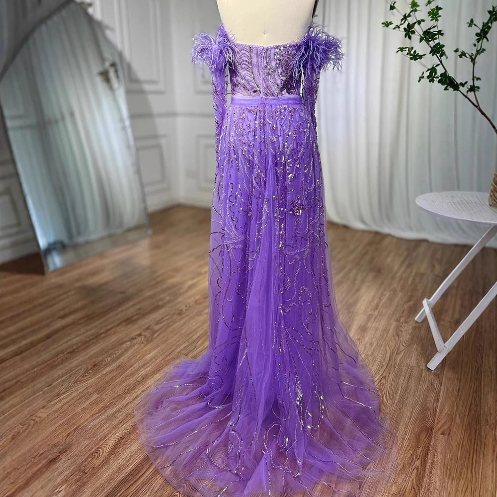 Vestido árabe de lujo sirena