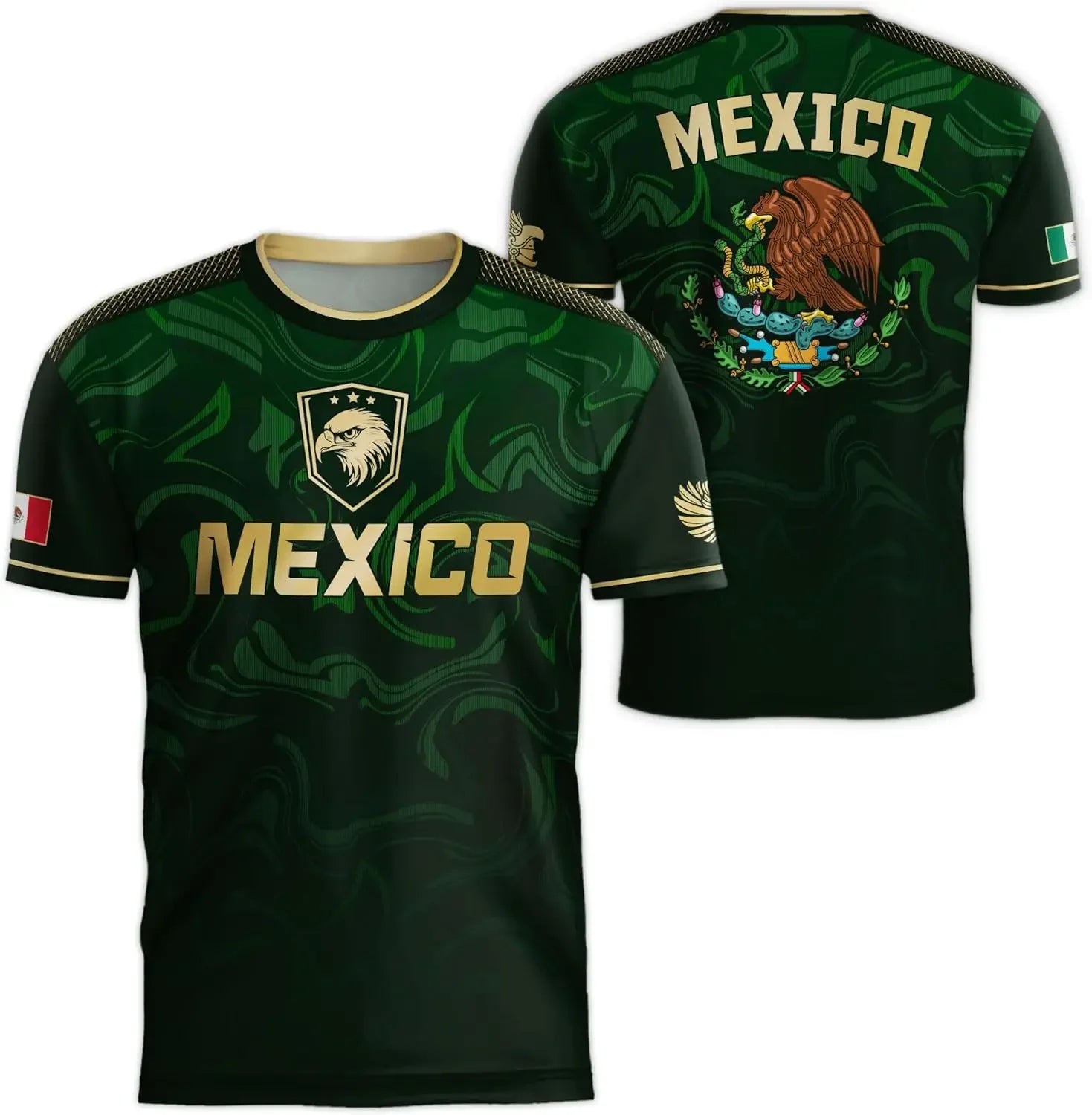 Camiseta con Bandera Mexicana para Hombre