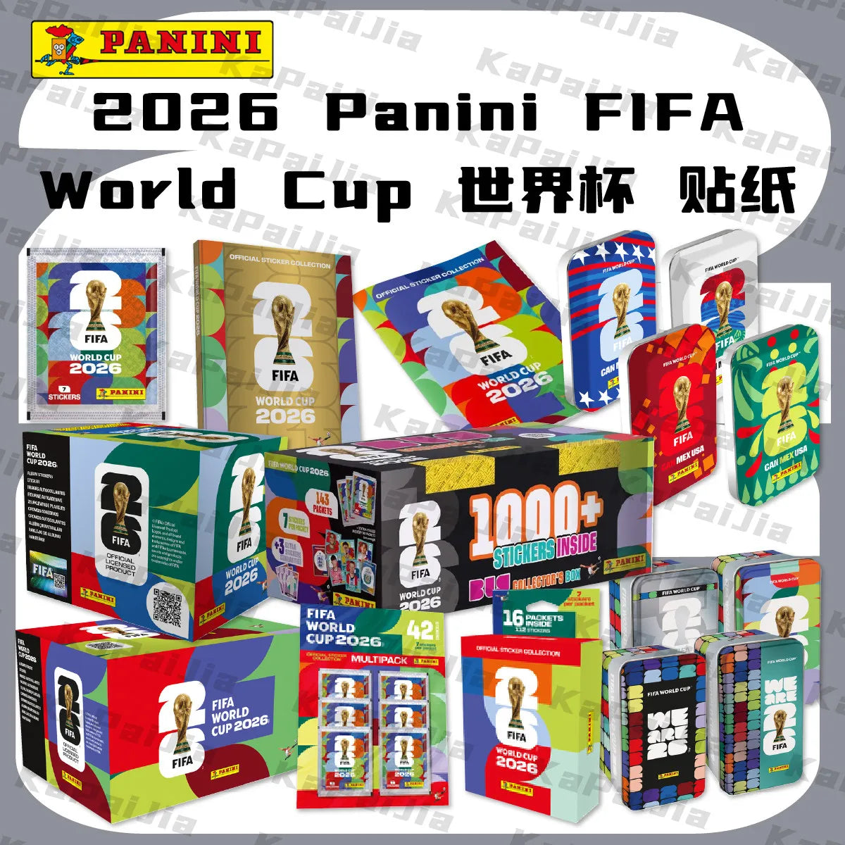 Álbum de Tapa Dura de la Copa Mundial de Fútbol Panini 2026, Versión Oro y Plata, Colección de Pegatinas Oficiales Limitada 2026, Regalo de Recuerdo de Fútbol