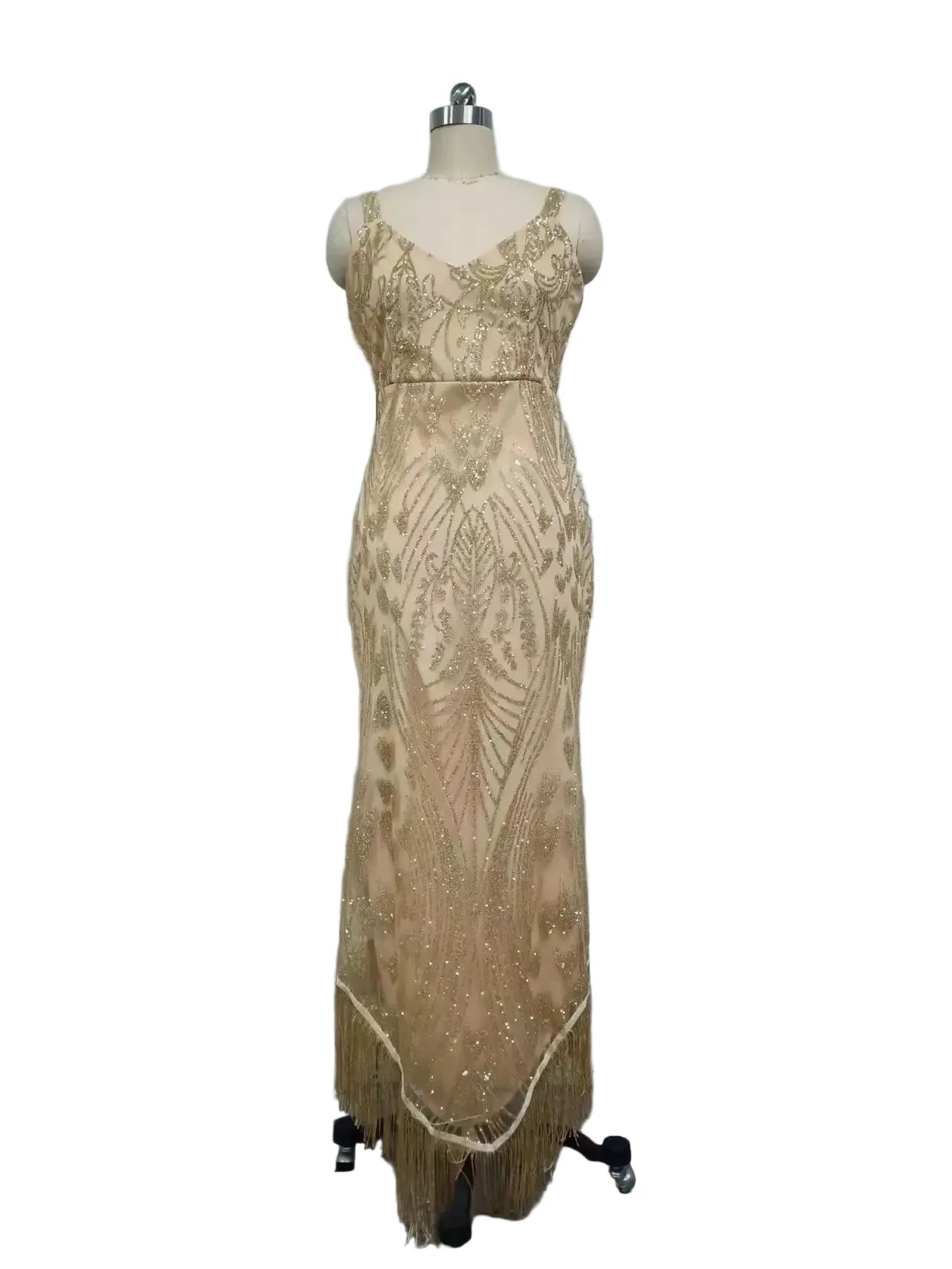 Vestido de noche liso