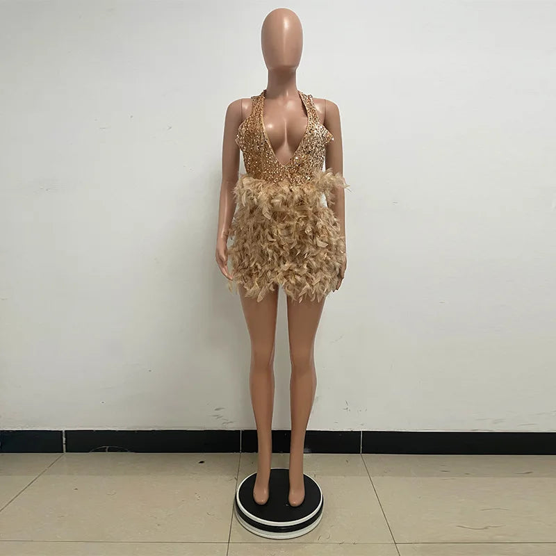 Vestido corto a la Cadera