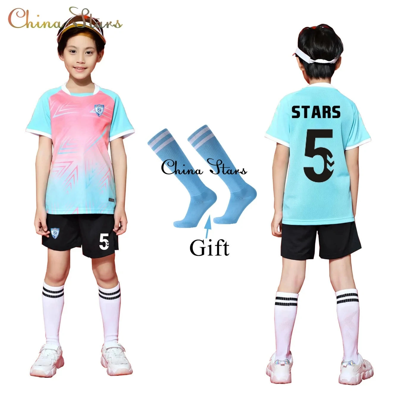 Uniformes de fútbol para niños + calcetines