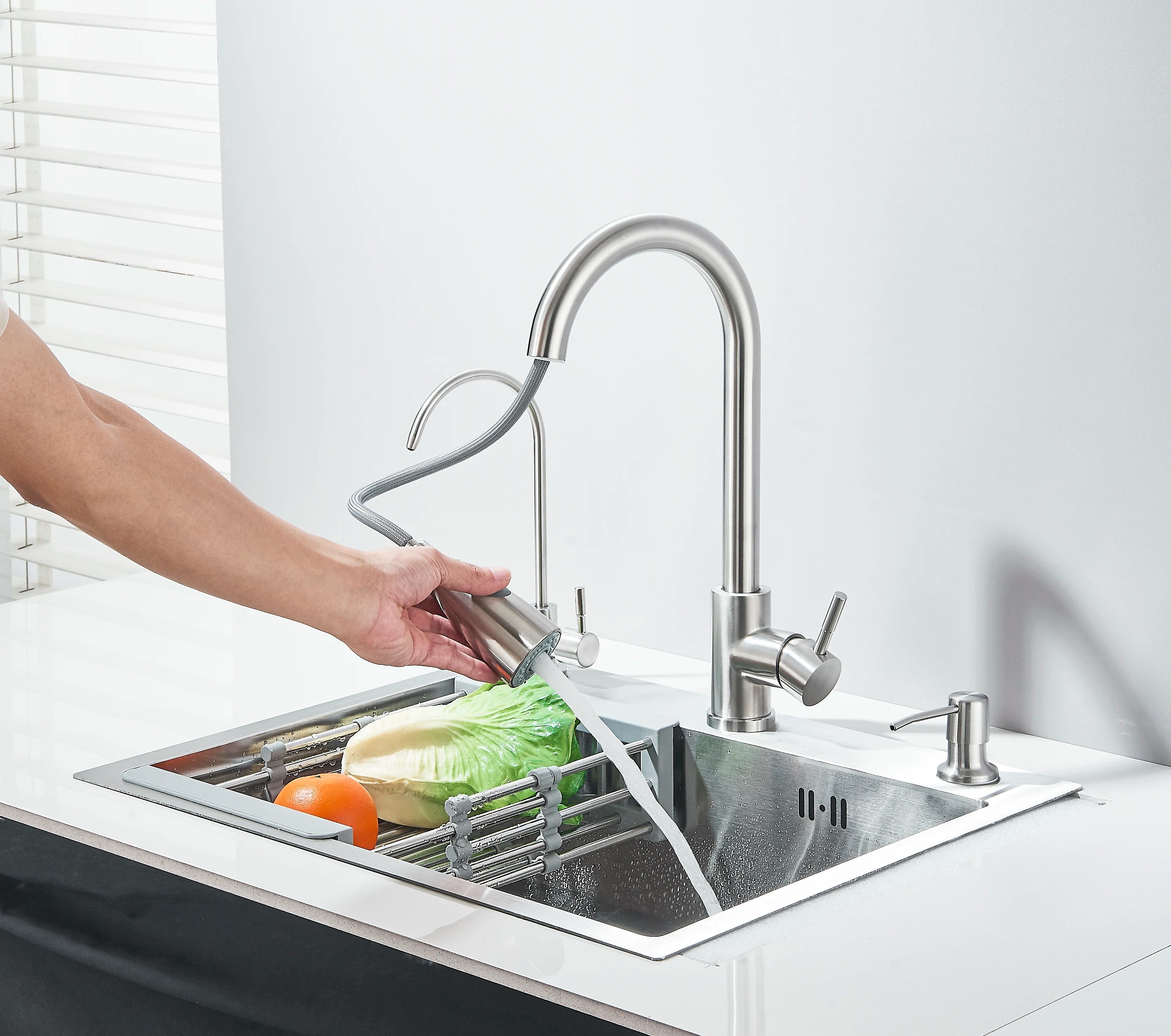 Fregadero de cocina multifunción de acero inoxidable