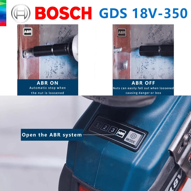 Taladro de impacto inalámbrica Bosch GDS 18V-350 350Nm 1/2