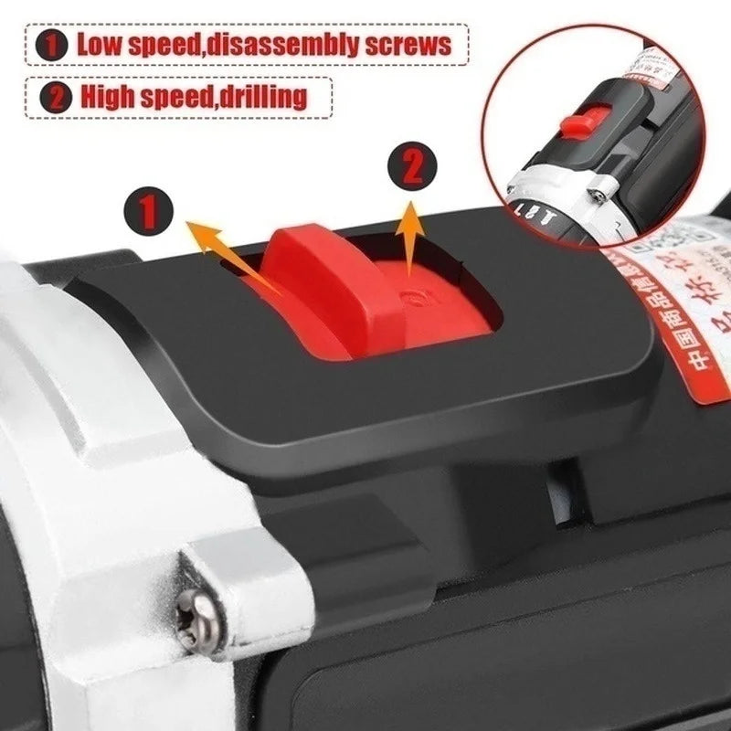 Taladro inalámbrico de 21V, destornillador